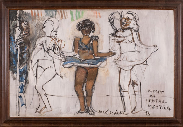 José Claudio Retrato da Contra-Mestra, 1973 Óleo sobre placa 79 x 122 cm