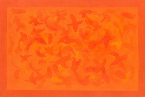 Amélia Toledo da série Campos de Cor, 2008 acrílica sobre juta 80 x 120 cm