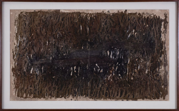 Frans Krajcberg Sem título, 1960 Guache sobre papel, relevo 58 x 97 cm