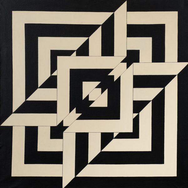 Raul Porto Composição em preto e branco, 1964 Óleo sobre tela 90 x 90 cm