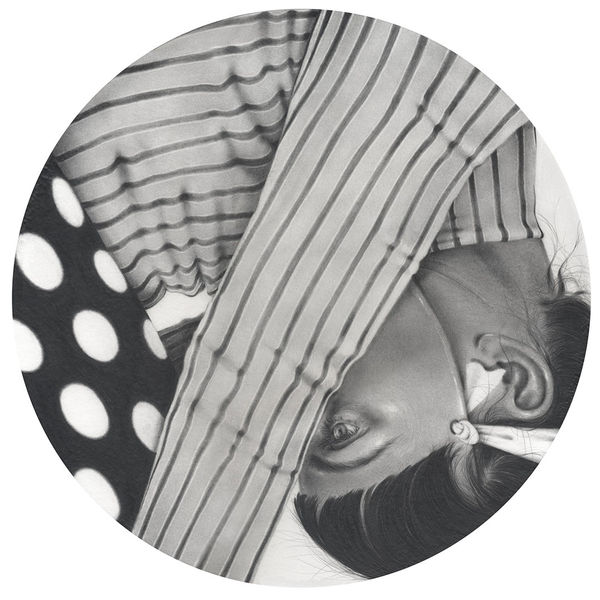 Nicomi Nix Turner Moody Weather, 2023 graphite on paper mounted to panel 12 x 12 in 30.5 x 30.5 cm