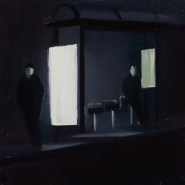 Brett Amory painting from 'waiting' series