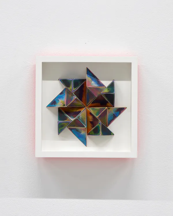 Sean Newport abstract colorful wall sculpture