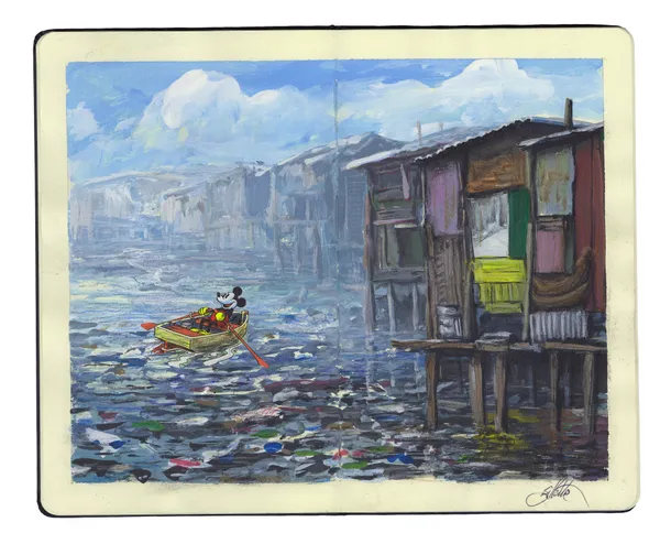 Jeff Gillette, Mickey Rowboat Slum, 2021