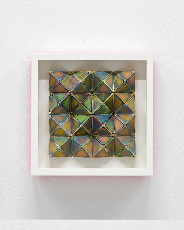 Sean Newport abstract colorful wall sculpture