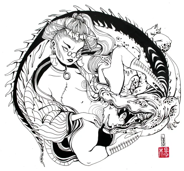 Lauren YS, How Doth the Little Crocodile, 2019