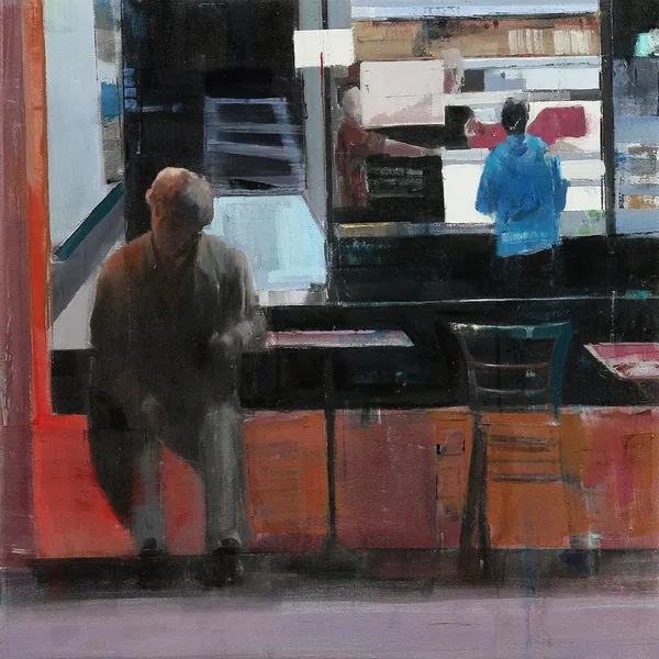 Brett Amory painting from 'waiting' series