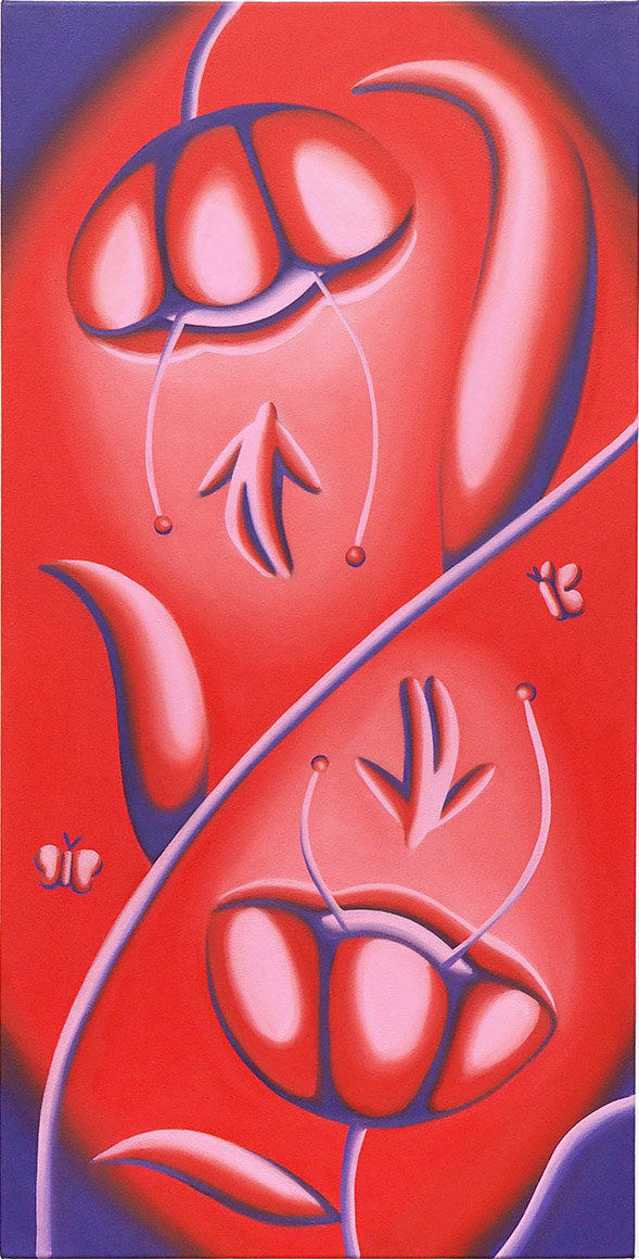 Jocelyn Tsaih Yang, 2024 oil on canvas 36 x 18 in 91.4 x 45.7 cm