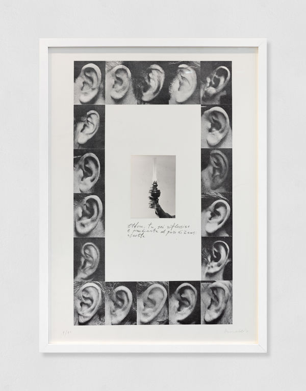 Jannis Kounellis Untitled, 1973 lithography 69 x 48,5 cm framed 73 x 53 cm