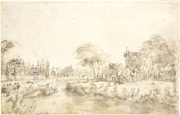 Francesco Guardi, Villas on the Brenta / Villas sur la Brenta