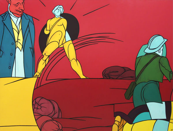 Valerio Adami, Visitate le termopili, 1988