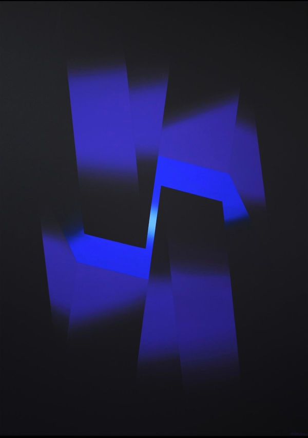 Arthur Dorval, Cube black & blue, 2023