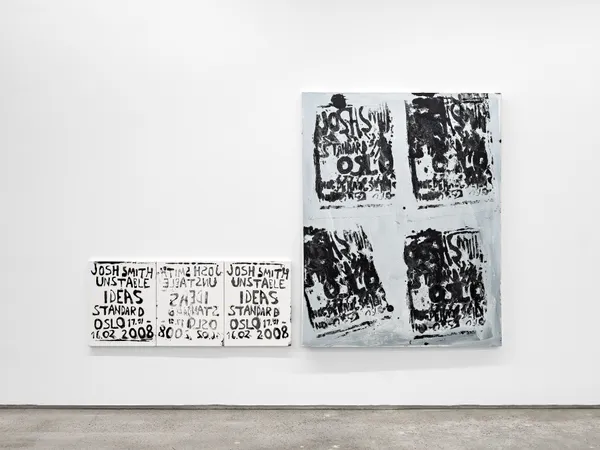 Josh Smith, Untitled (Unstable Ideas Announcement Painting #21), 2008