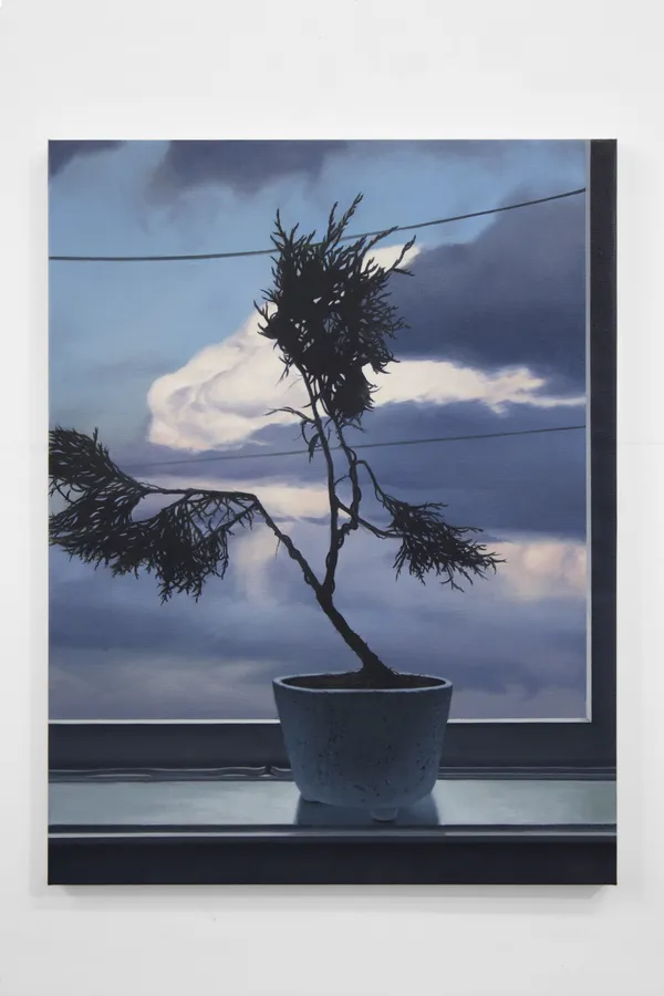 Paul Rouphail, Tree with a Thunderstorm, 2021