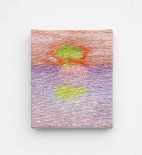 Sophie Varin & Léo Luccioni Private, 2026 Oil on Canvas 9 x 8 cm. 3.5 x 3 in.