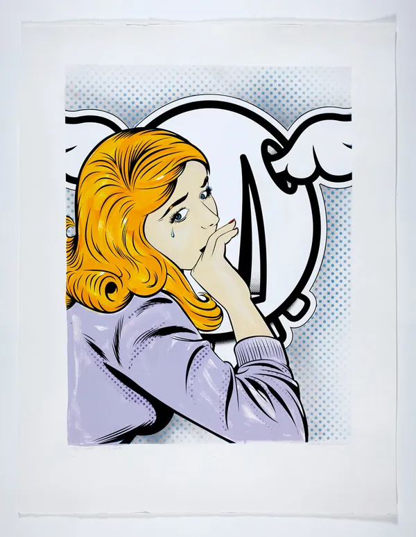 D*Face, Wall Hugger 2 (Lilac Halftone) HPM, 2017