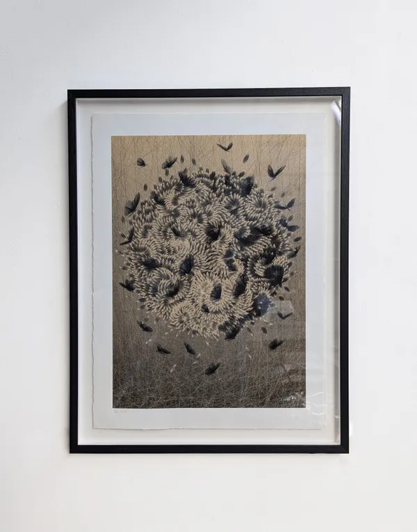 Kai & Sunny, Framed, Black Angels (Light Copper), 2014