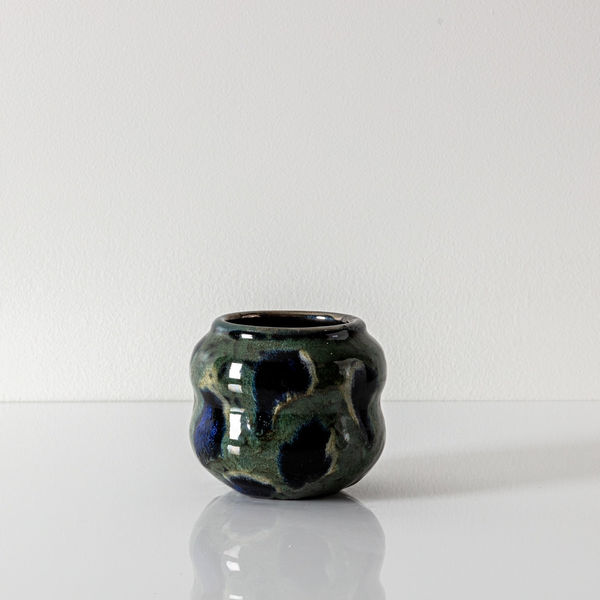 Green & Blue Dot Vessel