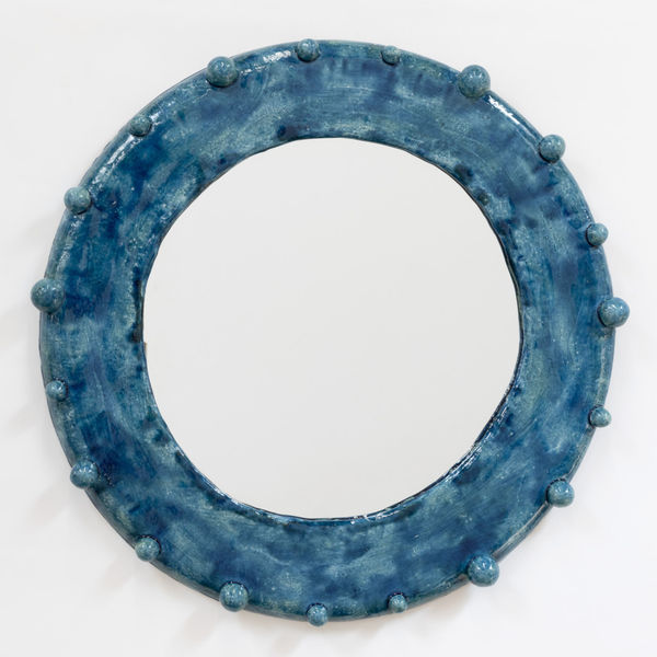 Blue Bubble Mirror