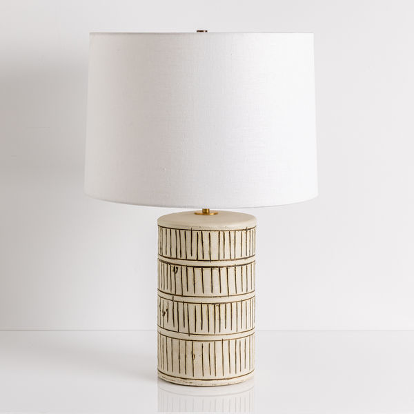Ivory Scratch Lamp