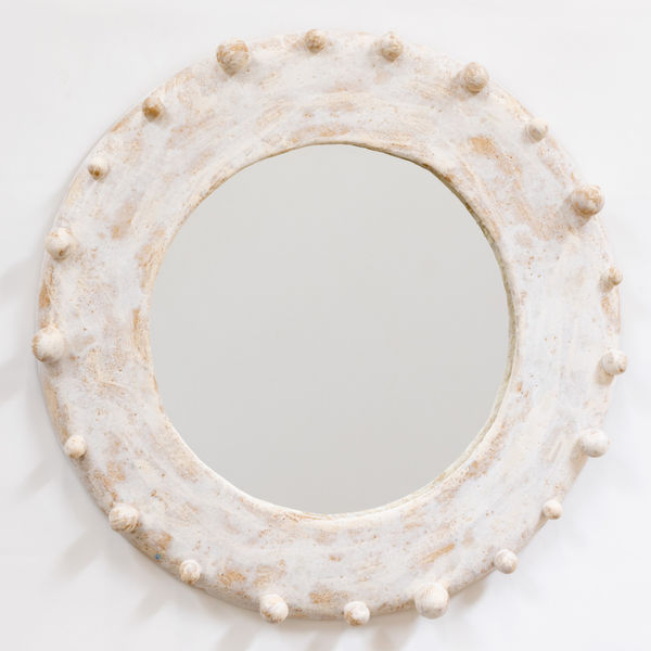 White Bubble Mirror