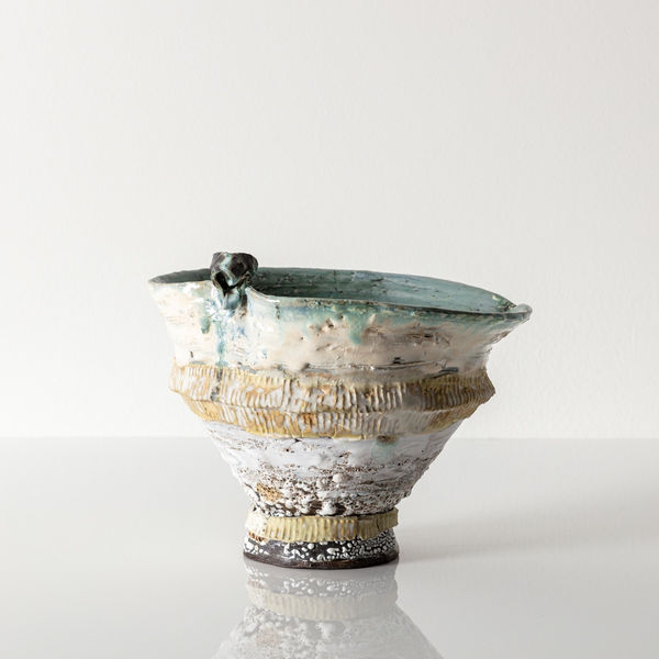 Yellow & Pale Green Vessel