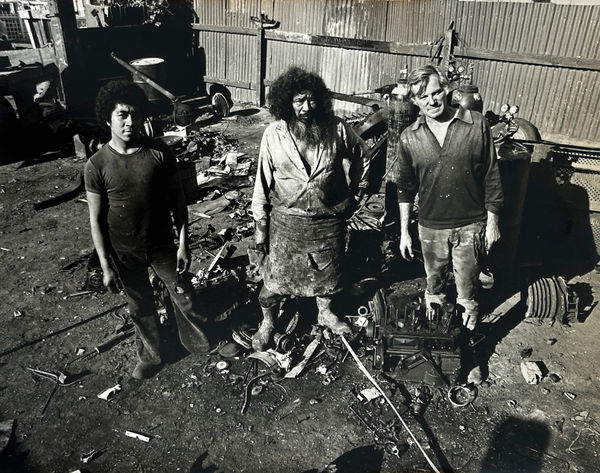 Robin Morrison, Peter, Jack and Frank, Ponsonby Scrapmetals, Ponsonby Road, 1976