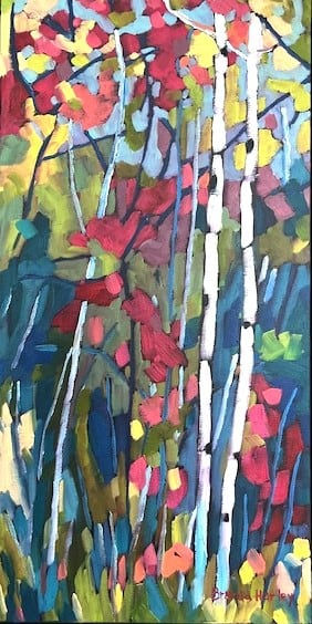 Brenda Hurley, Autumn Aspen I