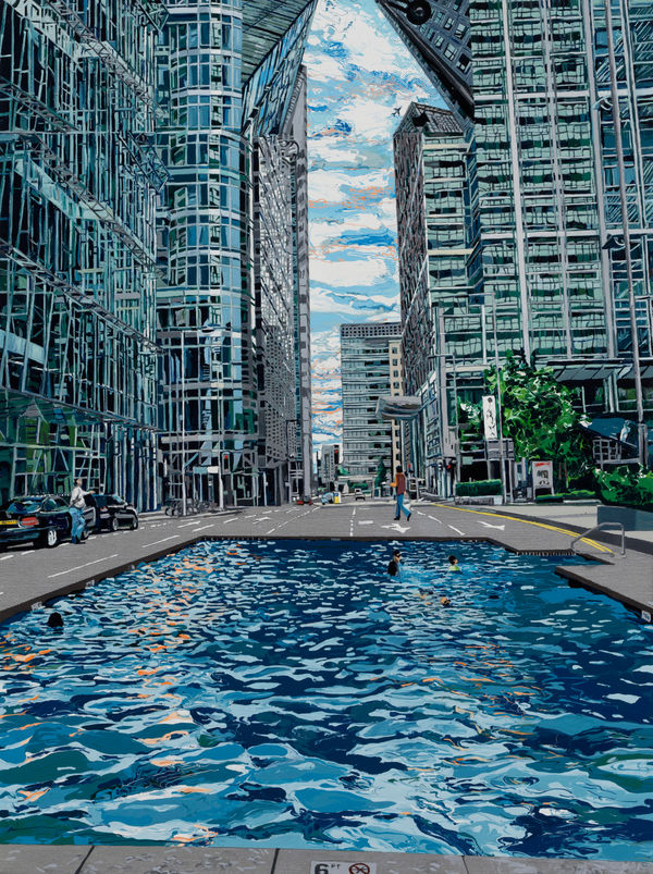 Yujim Kang, Pool in Canary Wharf, 2023