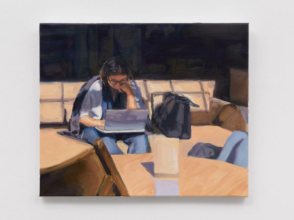 Thomas cameron, Woman on Laptop, 2024