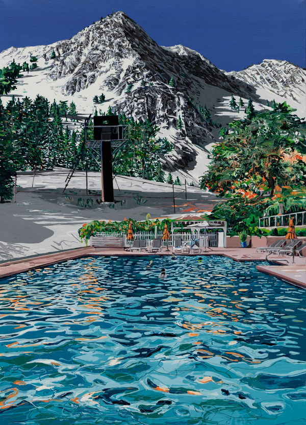 Yujin KANG, Mountain Pool with Orange 1,, 2022