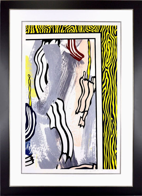 Roy Lichtenstein, Painting On Blue and Yellow Wall (C. 208), 1984