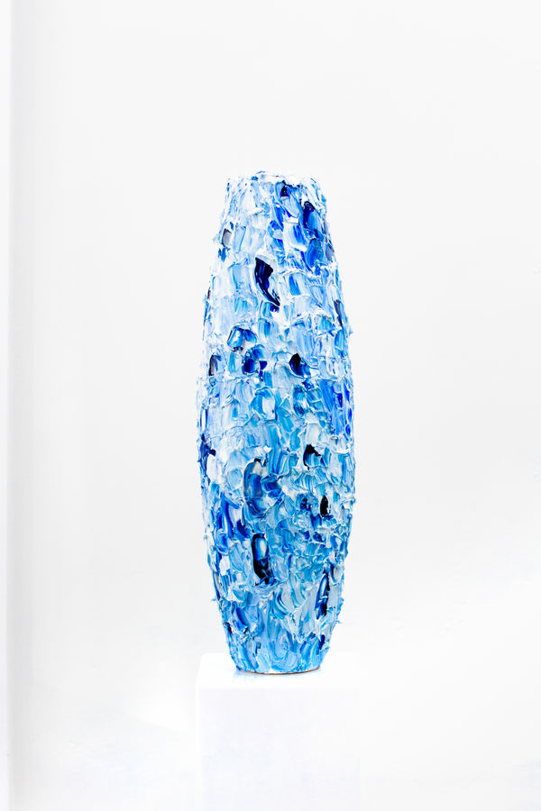 Vase (large, blue)