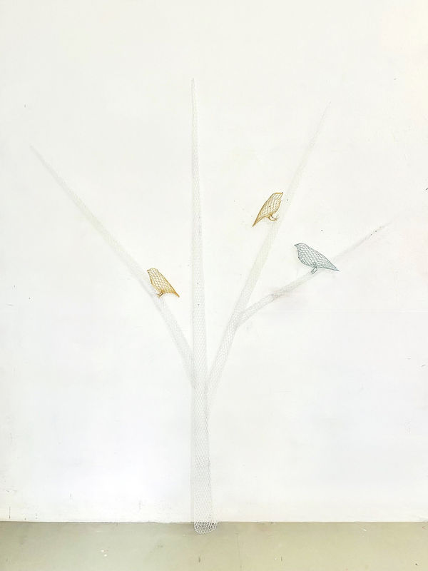 Benedetta Mori Ubaldini, Tree Branch with Birds Wall Sculpture, 2025