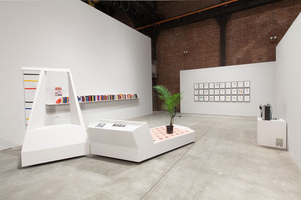 Installation view, exformation, Sculpture Center, Long Island City, New York