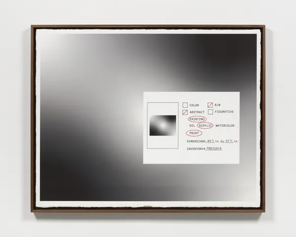 Image of Printed Paint (Black-and-White Gradient).