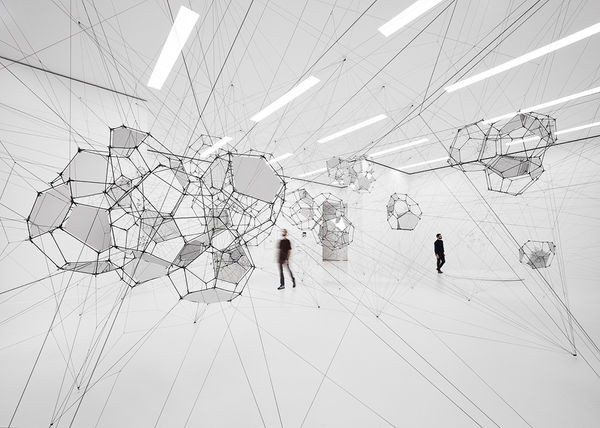 Installation view, Stillness in Motion — Cloud Cities, Museum of Modern Art, San Francisco