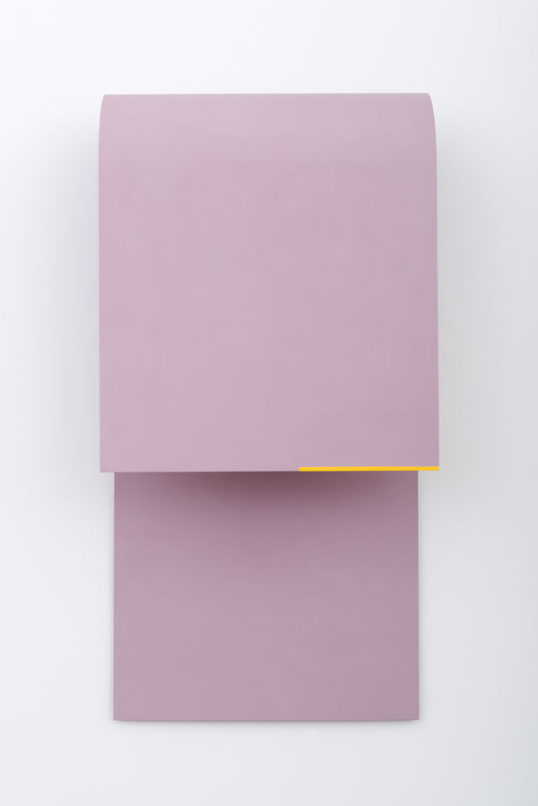 purple wave sculpture