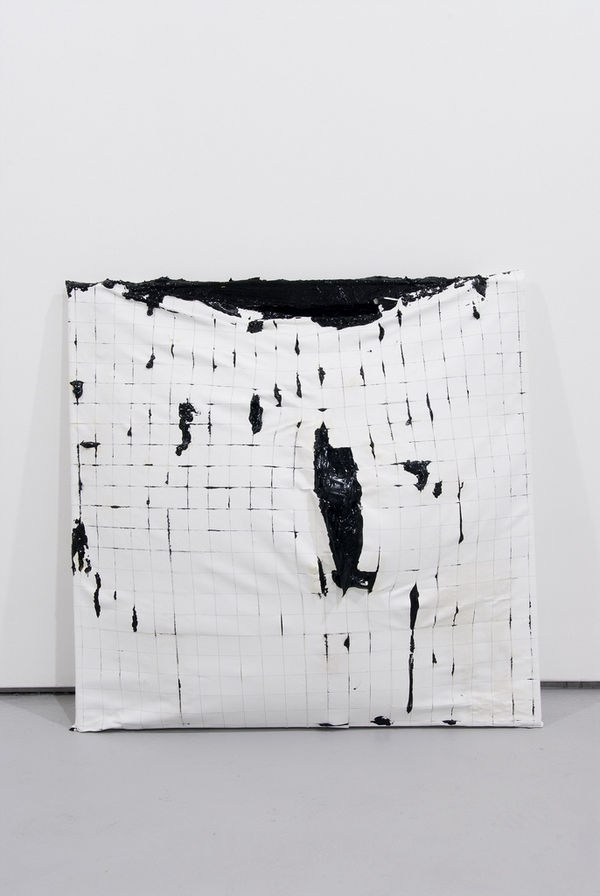 Acrylic in Canvas with Ruptures: Grid