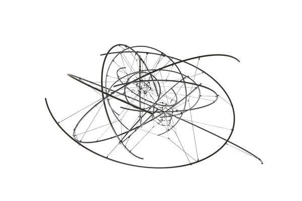 Tom&aacute;s SARACENO Zonal Harmonic 2N 55/11 2019 Powder-coated stainless steel, polyester rope, monofilament fishing line 13 x 21 5/8 x 20 1/2 inches; 33 x 55 x 52 cm &euro;50,000