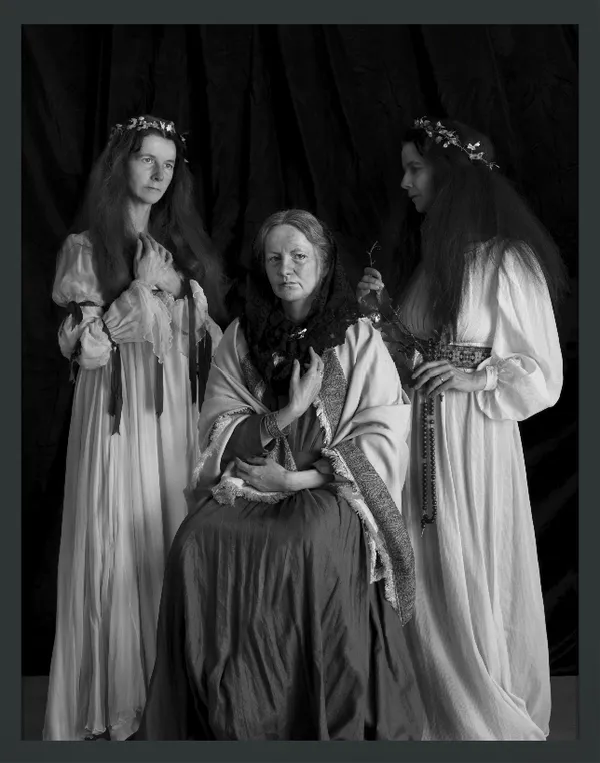 image of Me as Julia Margaret Cameron and two muses