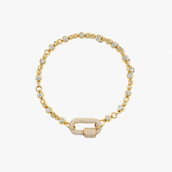 Marla Aaron, Small rolling can chain bracelet