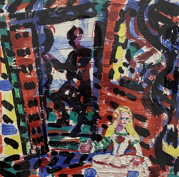 Michael Cullen, Infanta and Man in Doorway , 2007