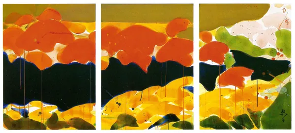 Teruko Yokoi, Summer rejoicing, poliptychon right, 3/6 parts, 1983-84