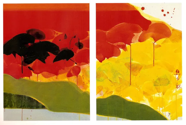 Teruko Yokoi, Morning glow, poliptychon right, 2/4, 1981