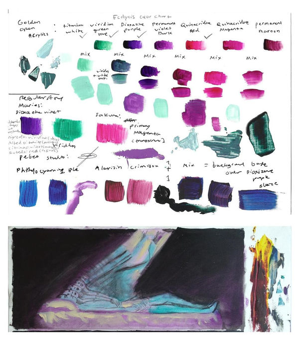 Samo Shalaby, Study for "Ecdysis", 2025