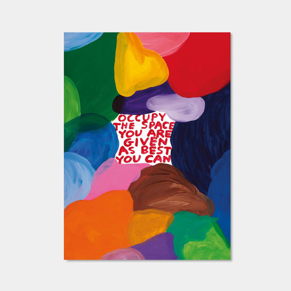 David Shrigley, Occupy The Space You Are Given As Best You Can