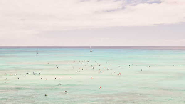 Jin-Woo Prensena, Lavender Skies, Waikiki Beach, Oahu