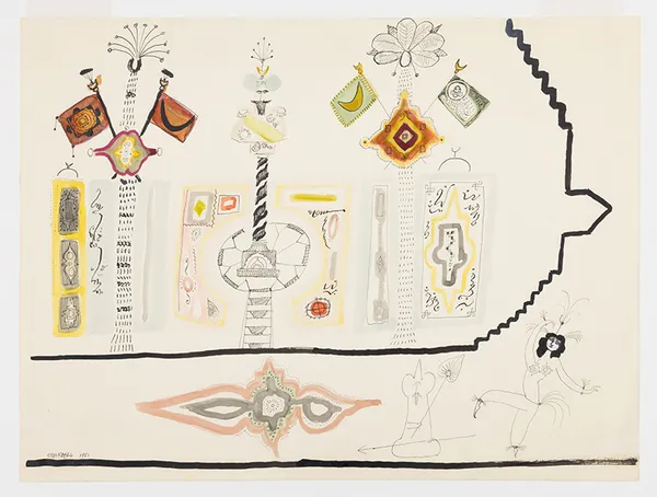 Saul Steinberg, Turkish 2, 1951