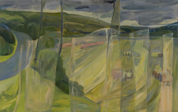 Yang Yi, L’aube et la nuit s'entrelacent dans le sifflement des voitures et l’éclat des phares, 2025